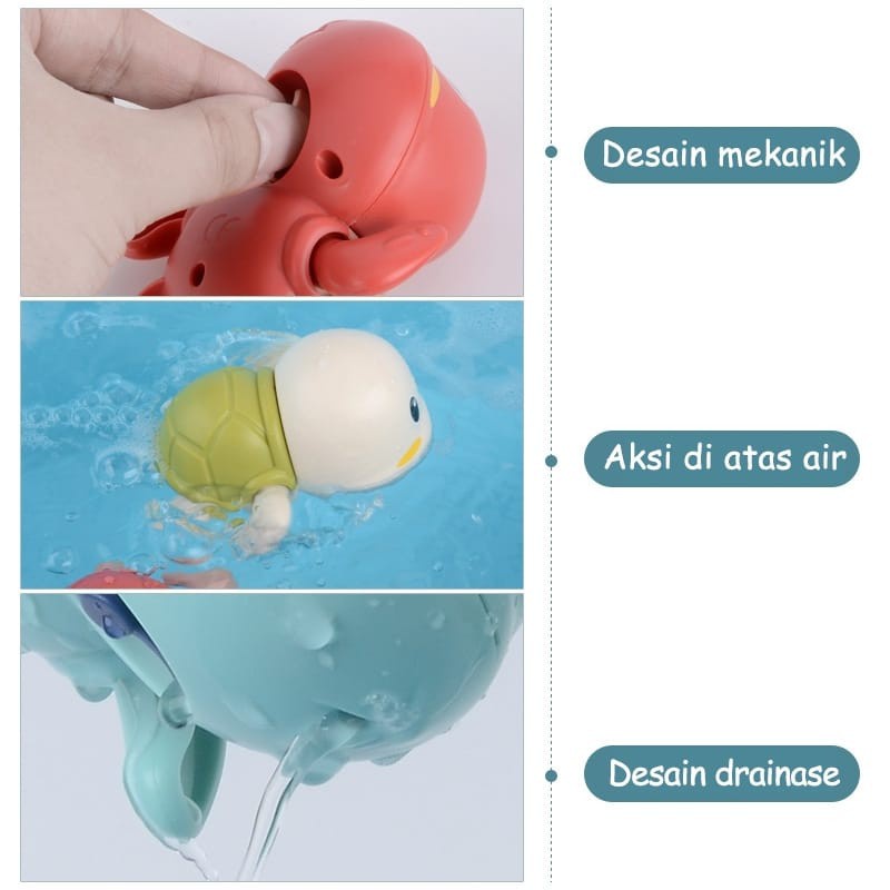 Mainan Mandi Anak Bayi Bentuk Kura Kura Berenang PAUS Di Kolam Renang / mainan / bak mandi / Bak Mandi Mainan Air Lucu / Mainan Edukasi Anak BEST SELLING