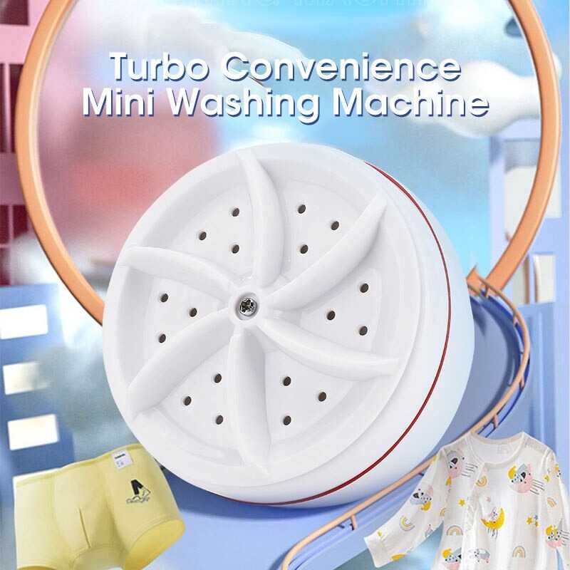 Mesin Cuci Mini Portable Washing Machine Ultrasonik