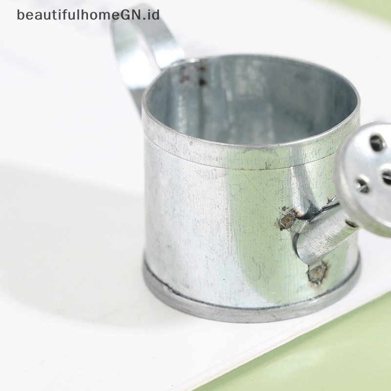 {Cantik} Miniatur Rumah Boneka Metal Watering Can Model Aksesoris Dekorasi Rumah Boneka~