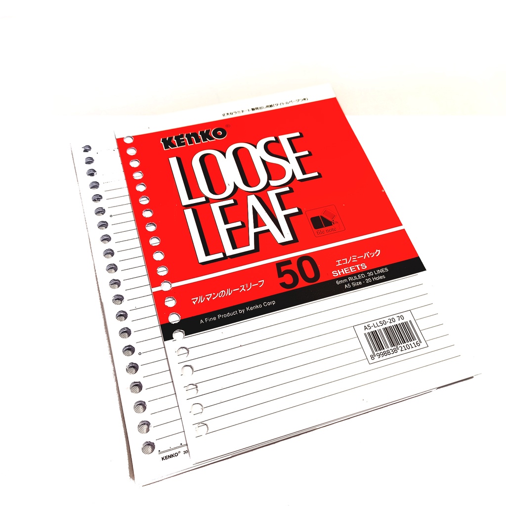 

Kenko - Loose Leaf A5 - LL50 - 20 Holes - Pack