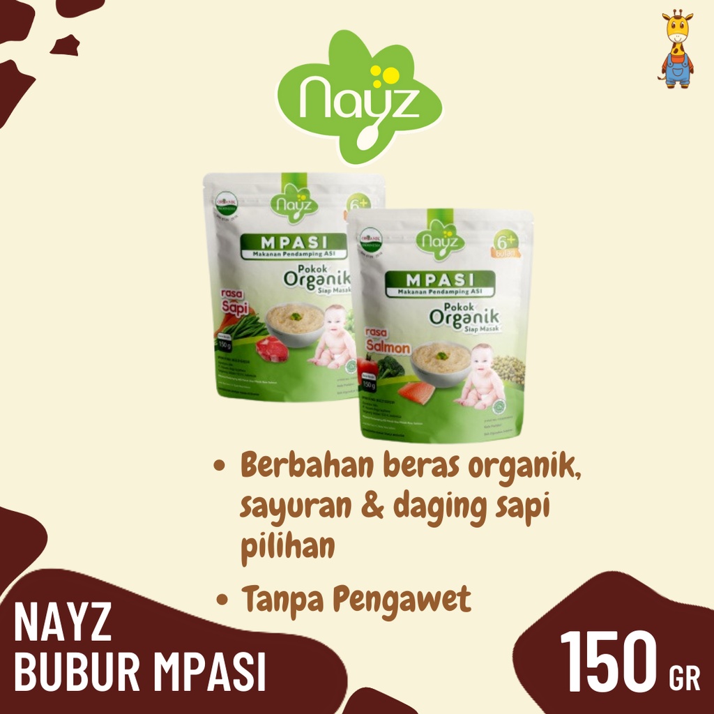 Nayz Mpasi Bubur Bayi Organik 150g