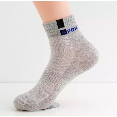 PA Kaos Kaki Motif Sport Polos Kotak Semata Kaki Unisex SS239