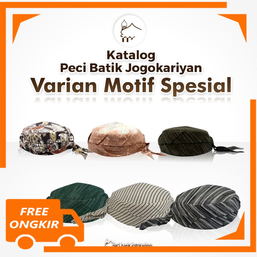 Peci Motif Jogokaryan Batik Jogokariyan Motif Lurik kopeah songkok udeng