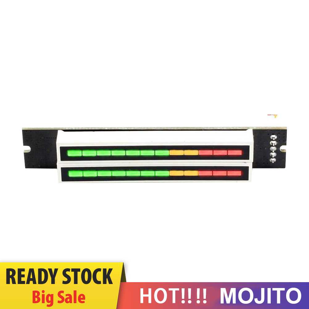 Mini Dual 12tingkat Indikator VU Meter Stereo Adjustable Light Speed Board