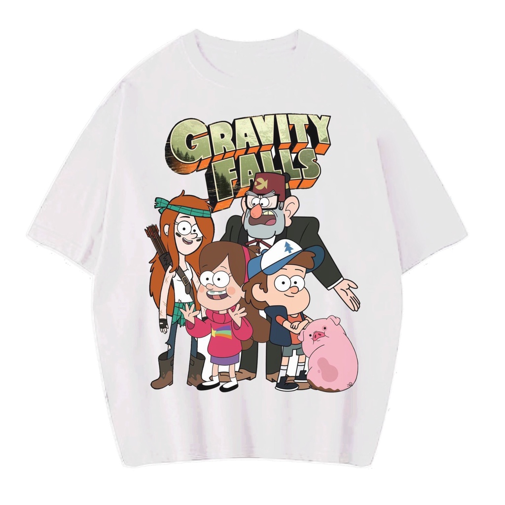 Patternmerch "gravity falls family" Oversized T-shirt | kaos vintage