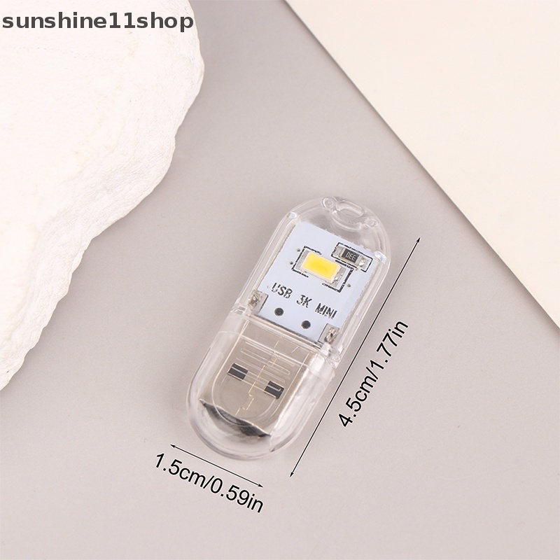 Sho 1Pc Lampu Colokan USB Cahaya Kecil Komputer Mobile Power Charging Mini Night Light N