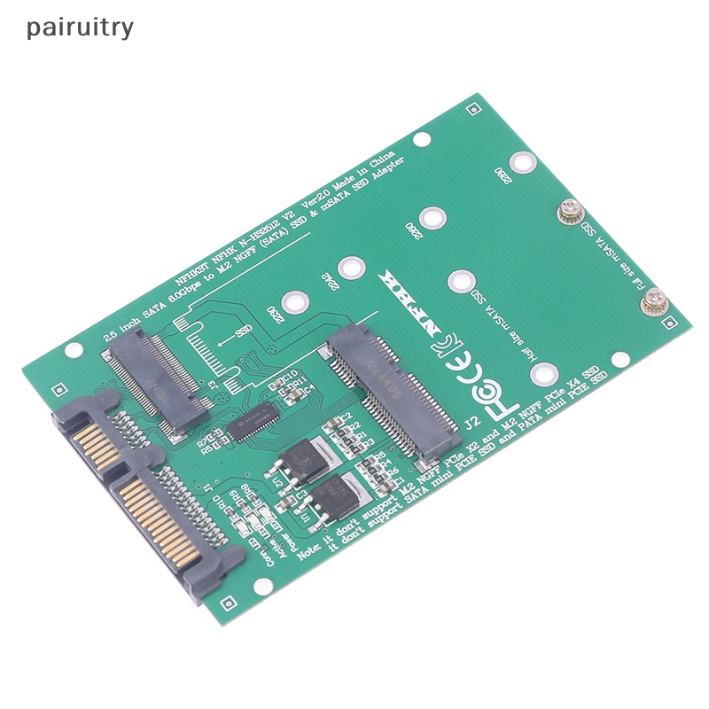 Adaptor PRT mSATA SATA M.2 NGFF m2 adapter 2.5 SATA converter Untuk mSATA+M.2 NGFF PRT