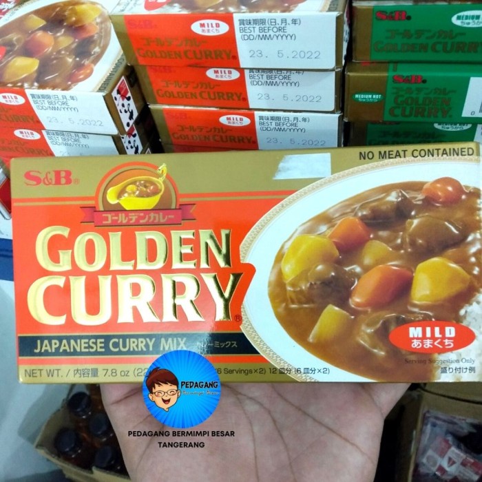 

N.E.W S&B Golden Curry Mild Hot Medium Hot 220gr / Kari Jepang Import 220 gr - MILD