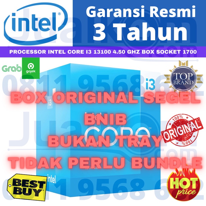 Processor Intel Core i3 13100 3.4GHz Up To 4.8GHz Box LGA 1700