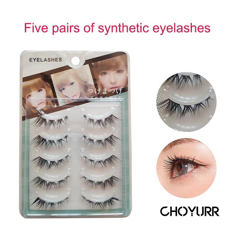 【COD】5 Pasang Bulu Mata Palsu Cat Eyes Premium Fairy Eyelashes Douyin Eyelashes  Extension-CH