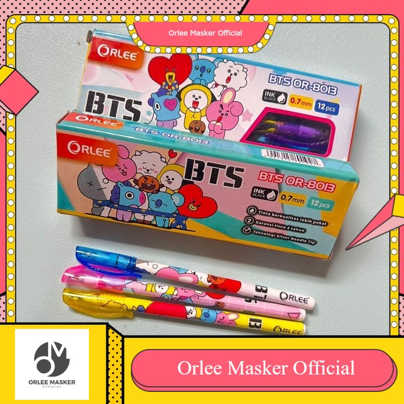 NEW PULPEN ULIR BTS ORLEE VIRAL 1 LUSIN (isi 12)