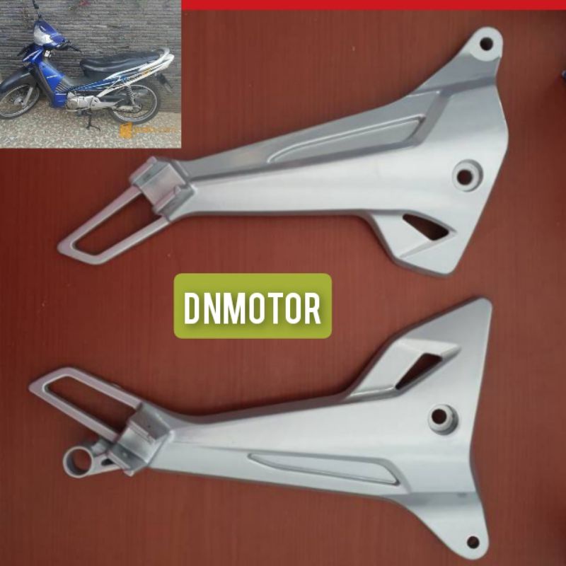 dudukan footstep belakang supra x 125 lama ori second set kanan kiri