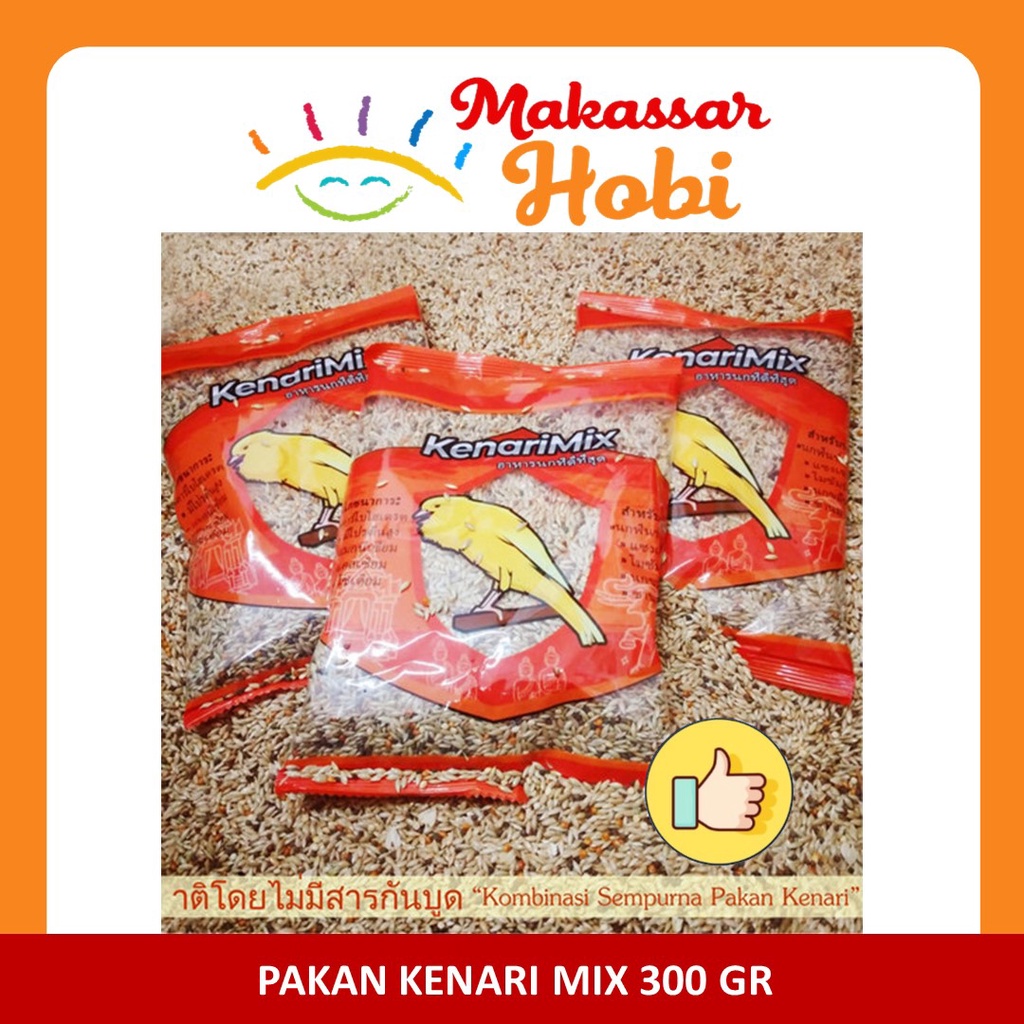 Kenari Mix Pakan Makanan Harian Burung Kenari Parkit Finch Blackthroat