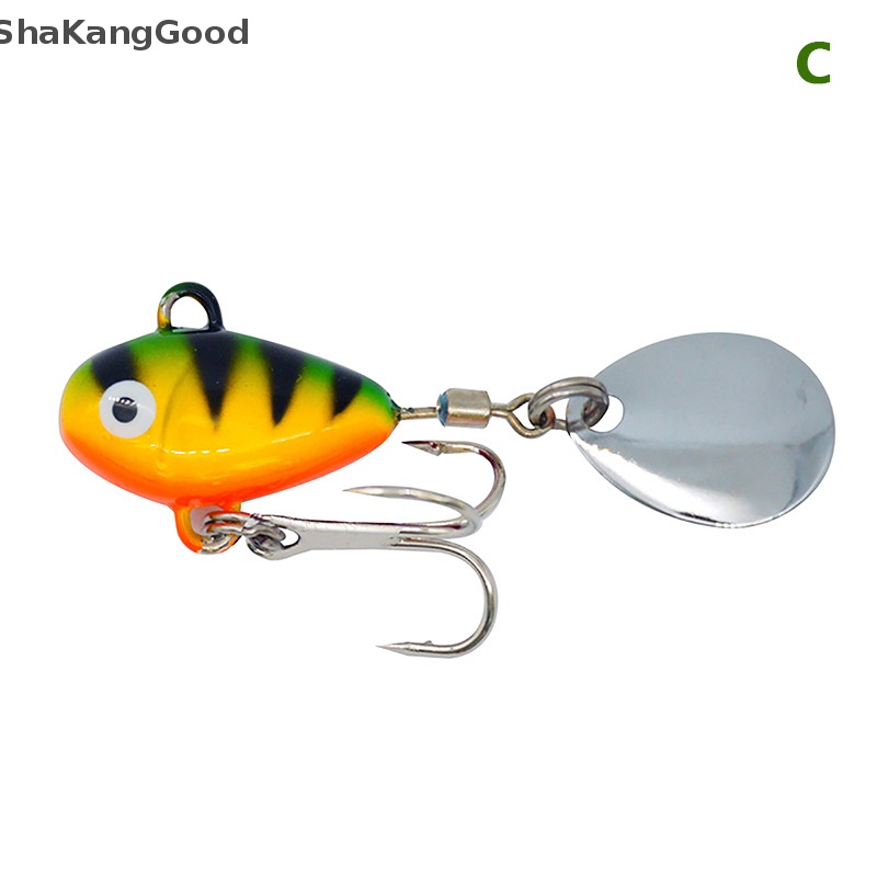 Skid 10g Spinning Tail-spinner Swim Fishing Lures Metal Umpan Buatan Aksesoris Pancing Ikan Gurame SKK