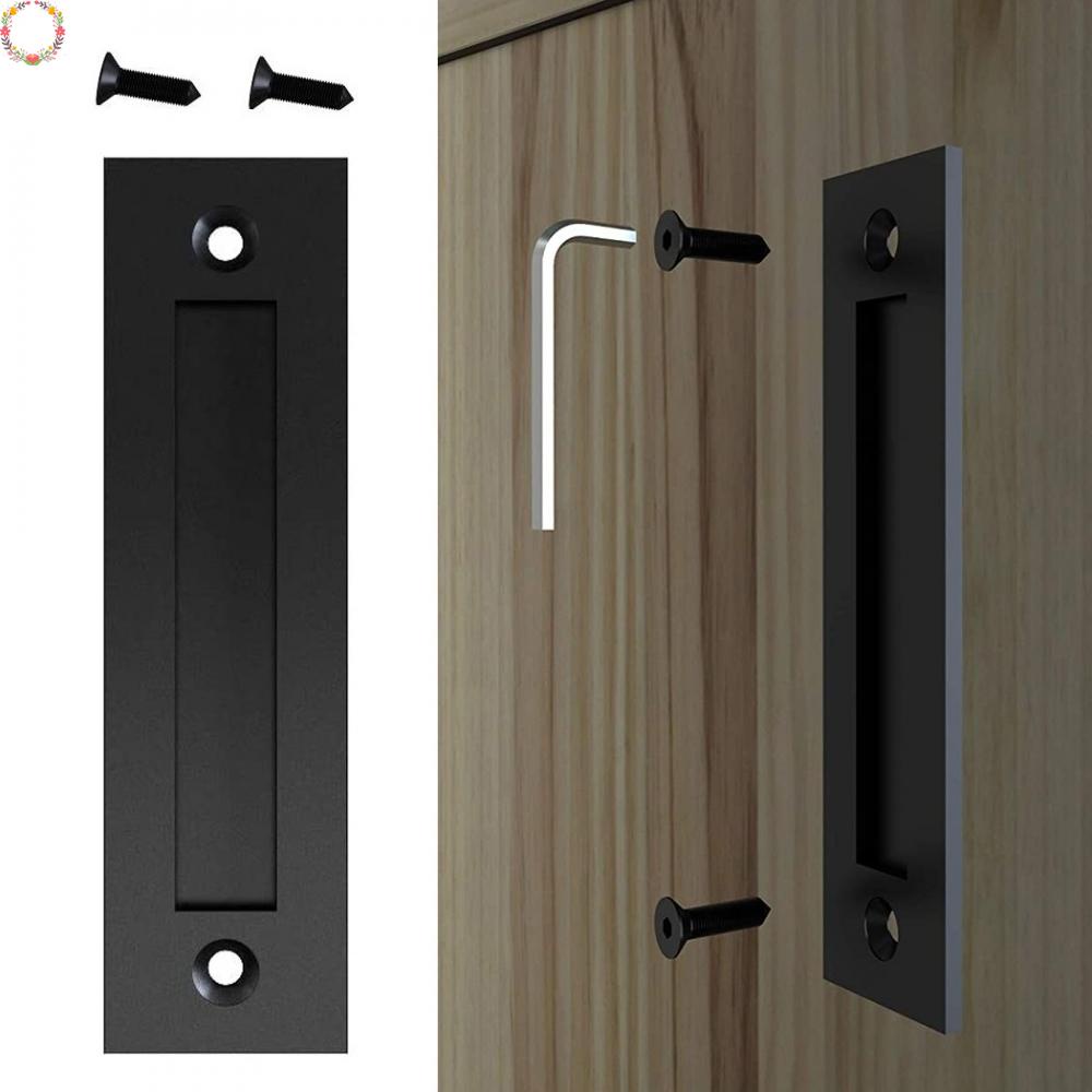 Handle Pintu Gudang Flush Hitam 83 /5 ''Gepeng Dengan Konstruksi Bahan Baja Kokoh Dan Desain Ramping