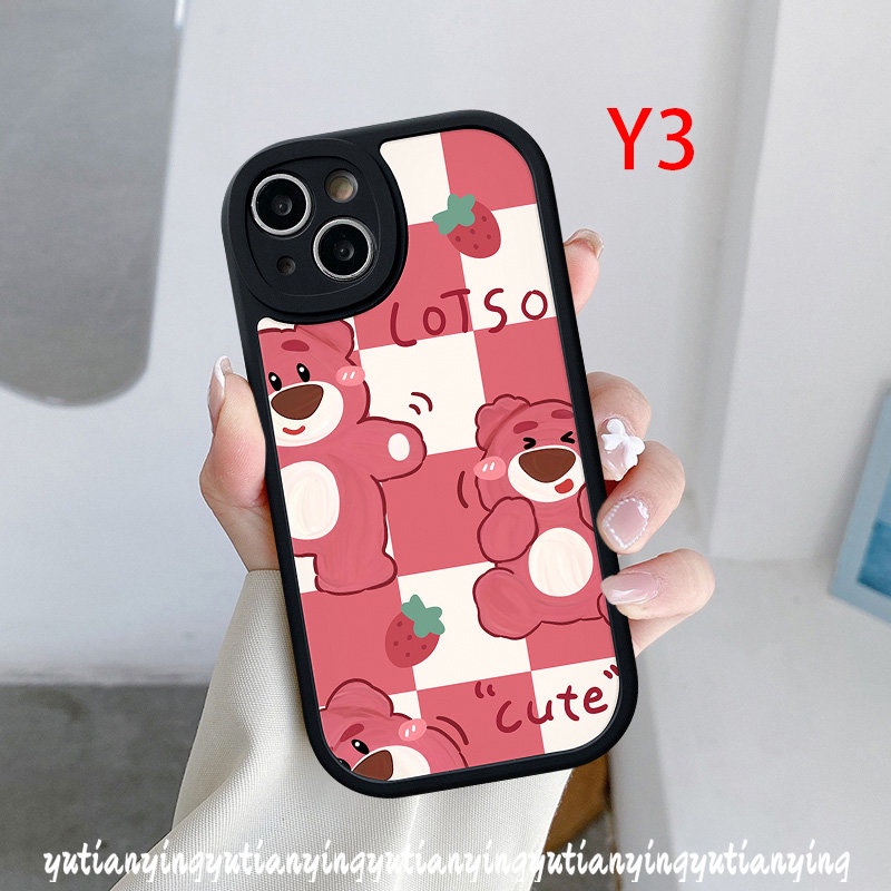 Manyocase Beruang Strawberry Lucu Untuk Realme C30 C30S C55 C15 5i 5S 6i C3 C20 C20A C11 2021 C25 C12 C25s Cerita Mainan Kartun Yang Indah Soft Cover