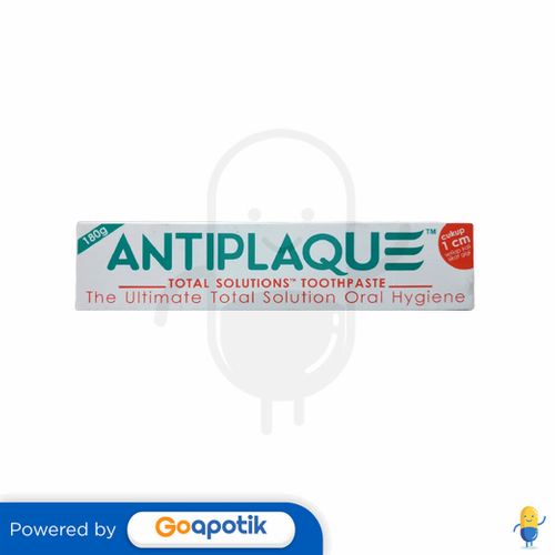 Antiplaque Total Solution Toothpaste 180 Gram Tube