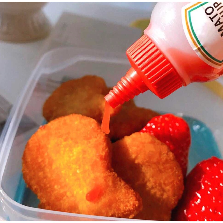 KH Botol Saus Bento isi 2pcs / Botol Saos Tomat Sambal Anak / Wadah Tempat Saus Bekal