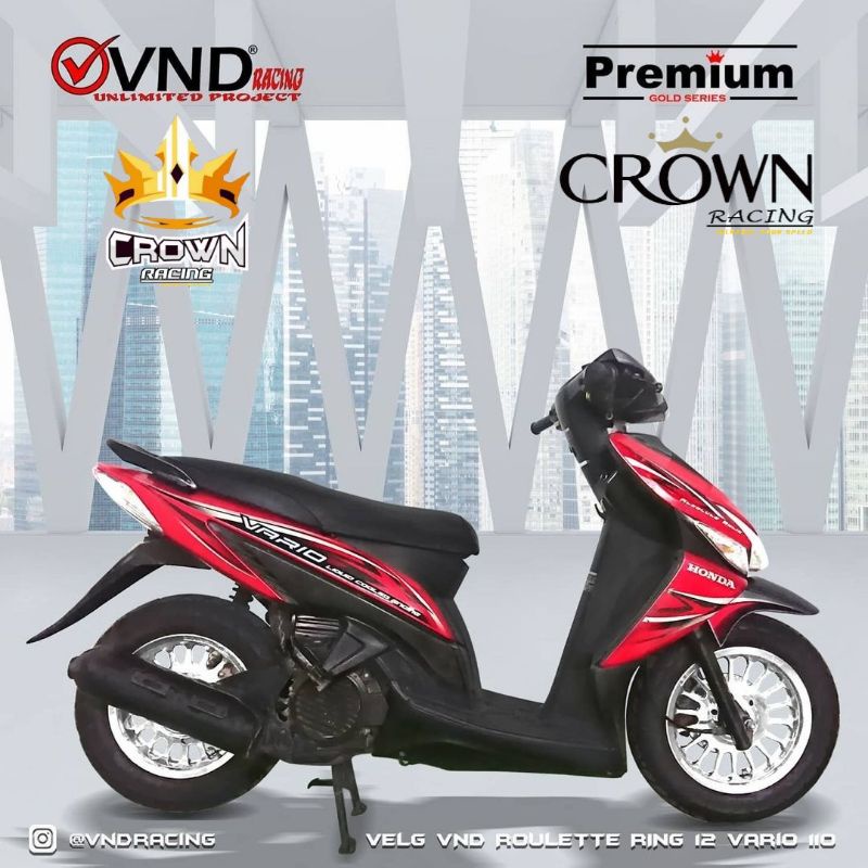 Velg VND Ring 12 Roulette Beat Karbu / Scoopy Karbu / Vario 110 Karbu