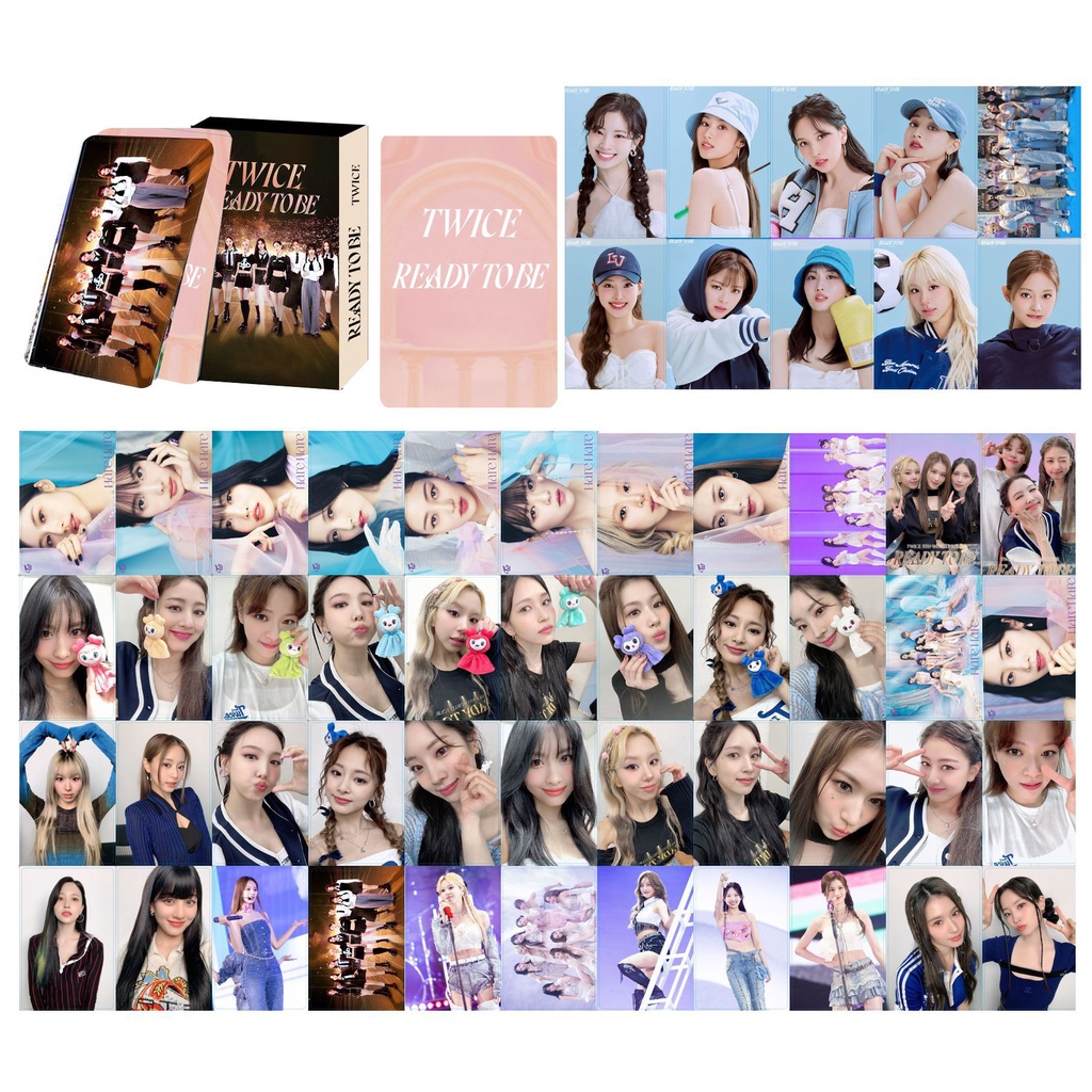 55pcs /box Twice2023Album HARE HARE Photocards Siap Jadi Kartu Lomo Kpop Postcards