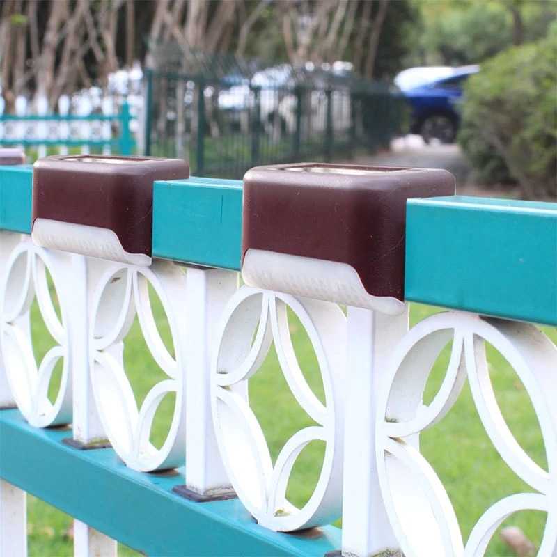 YANKE Lampu Taman Hias Pagar Balustrade Light Solar IP65 RGB 4 PCS - YA80