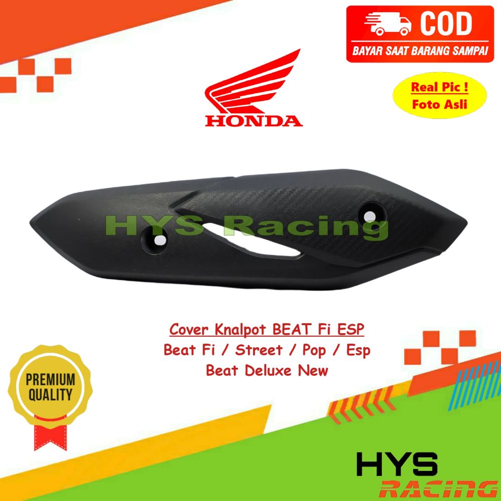 HYC Tutup Knalpot BEAT Fi / Street / Pop / Fi Esp Deluxe New - Cover Kenalpot Motor Variasi