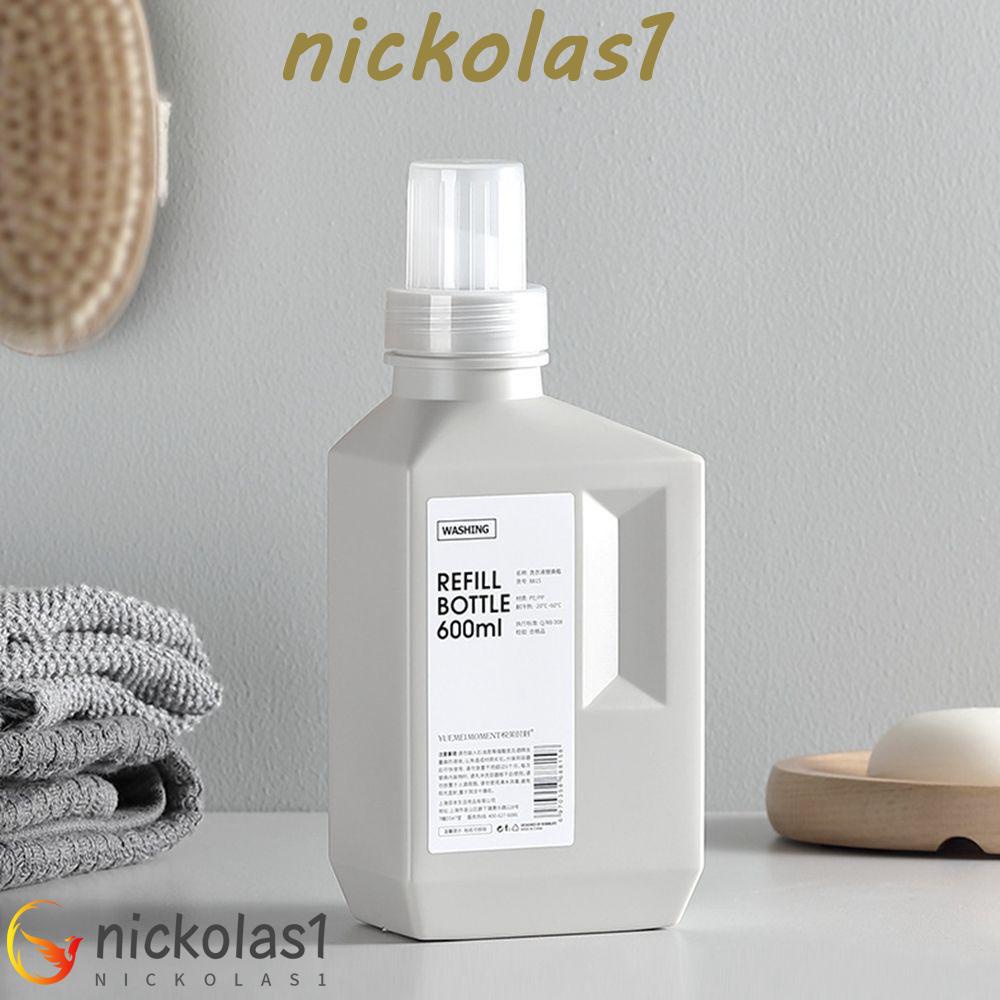 Nickolas1 Botol Kamar Mandi Wadah Penyimpanan Deterjen Laundry Rumah Tangga Isi Ulang