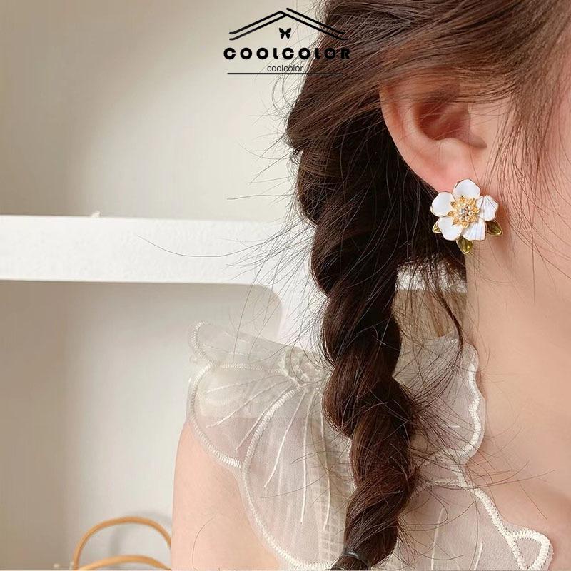 COD❤️Anting Tusuk Motif Bunga Gaya Korea Fashion Untuk Wanita- cl
