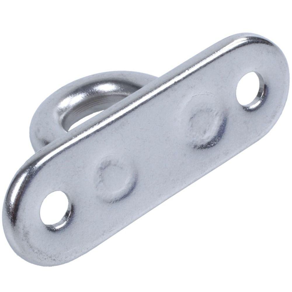 Lanfy 6mm Mata Plat Pelindung Matahari Aksesoris Layar Beban-Bearing Hook U-shaped Eye Plate Fixing Buckle Hook Loop Oval Pintu Gesper Staple Ring Mount Hook Sekrup Desain Berbentuk U