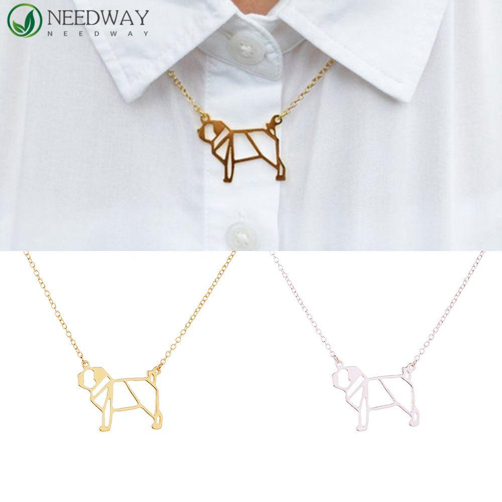 Needway Pug Kalung Pecinta Hewan Fashion Indah Liontin