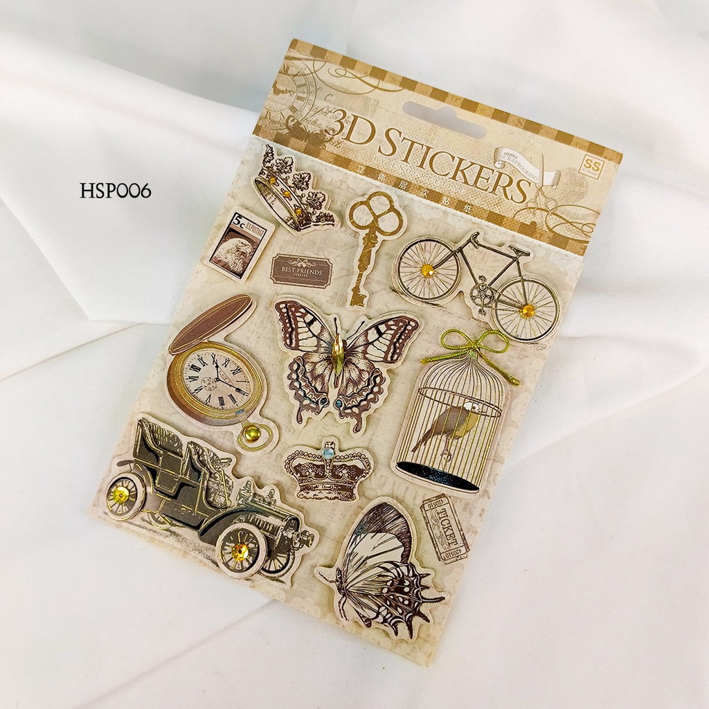 

Aksesoris 3D Stiker Scrapbook Kerajinan Tangan HSP001