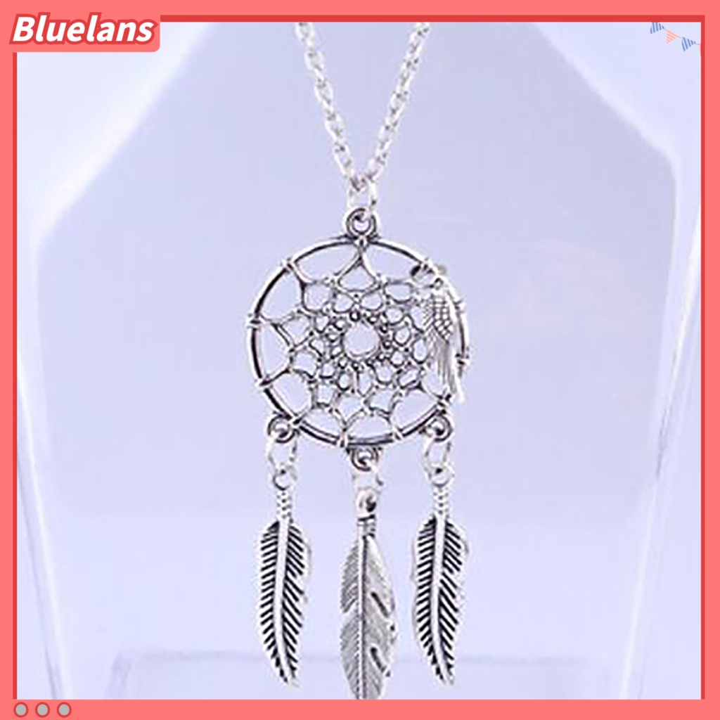 [BLS] Kalung Etnik Dream Catcher Wanita Bulu Sayap Rantai Kalung Untuk Perjamuan