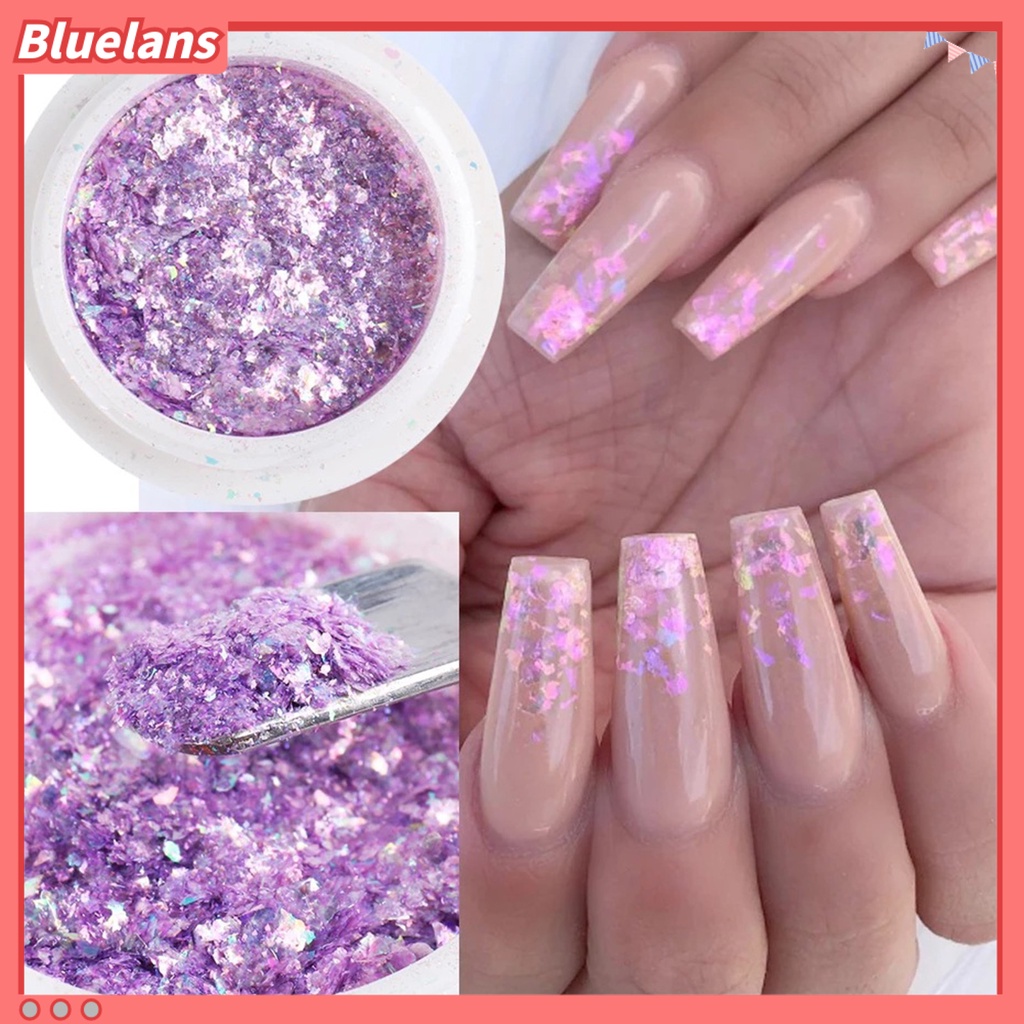 [BLM] Glitter Kuku Tekstur Halus Multi Guna Nair Art Fashion Nail Glitters Dekorasi Untuk Salon Kuku