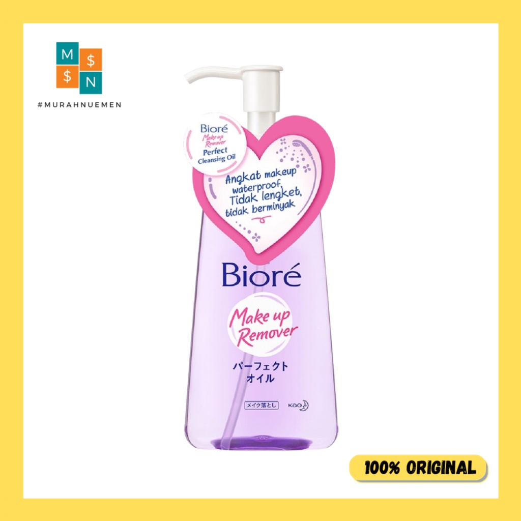 Biore Make Up Remover Cleansing Oil 150 ml Untuk Make Up Waterproof Non Comedogenic