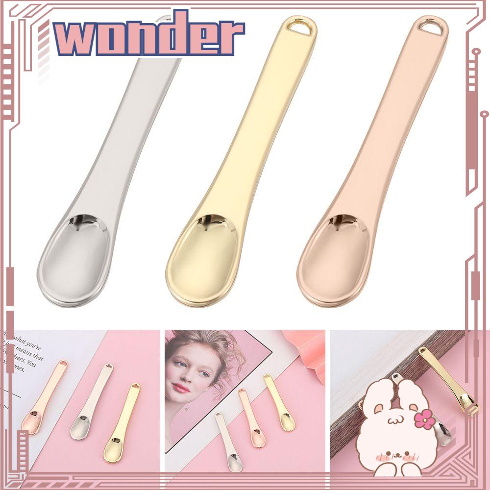 Wonder Metal Kosmetik Wajah Skincare Kecantikan Scoop Reusable Scoop