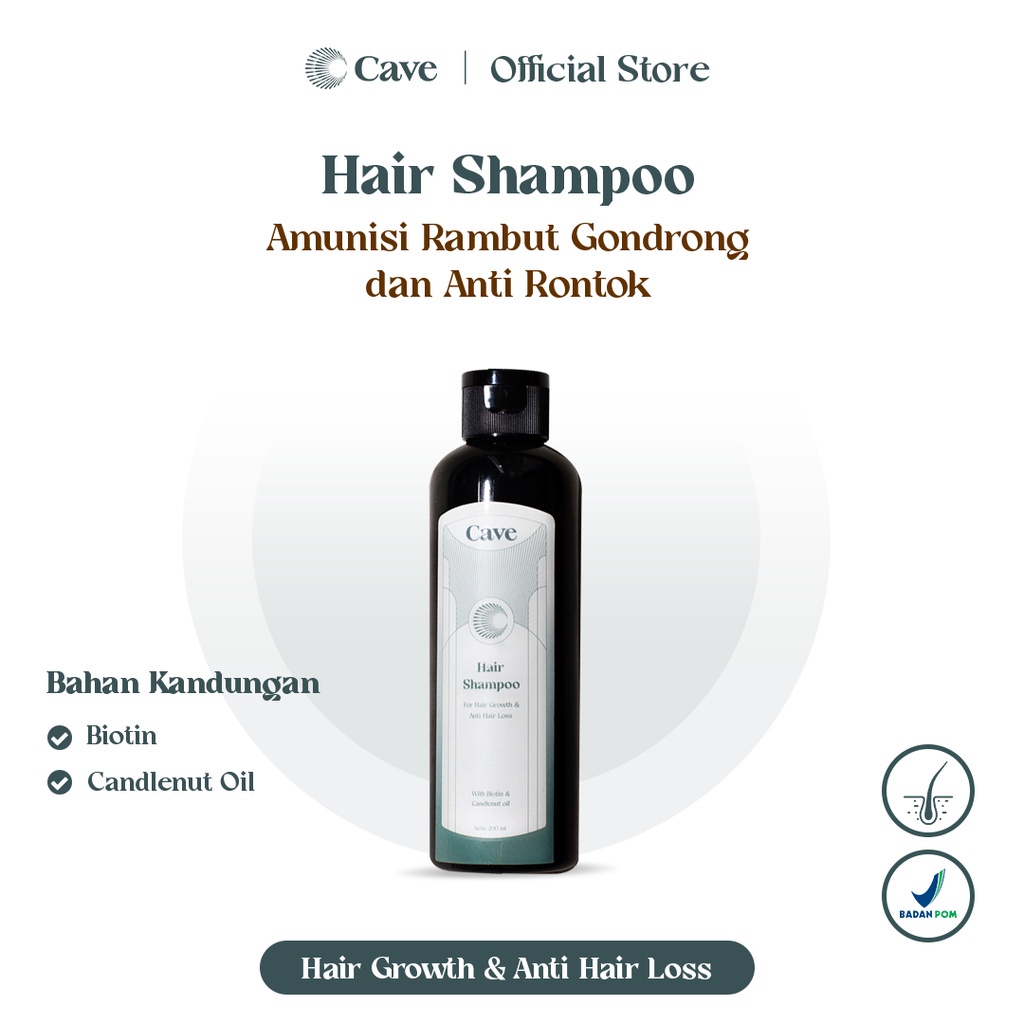 CAVE Hair Shampoo 200 ml - Perawatan Rambut Anti Kebotakan