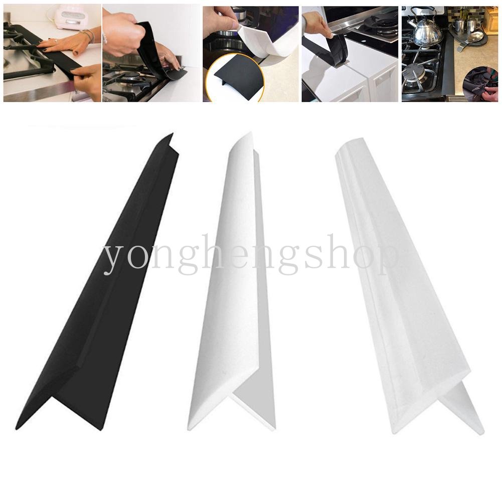 Fleksibel Penutup Celah Kompor Gas Counter Bentuk T Strip Karet Silikon Tahan Panas Oil-proof Gap Sealing Strips Pengisi Celah Dapur