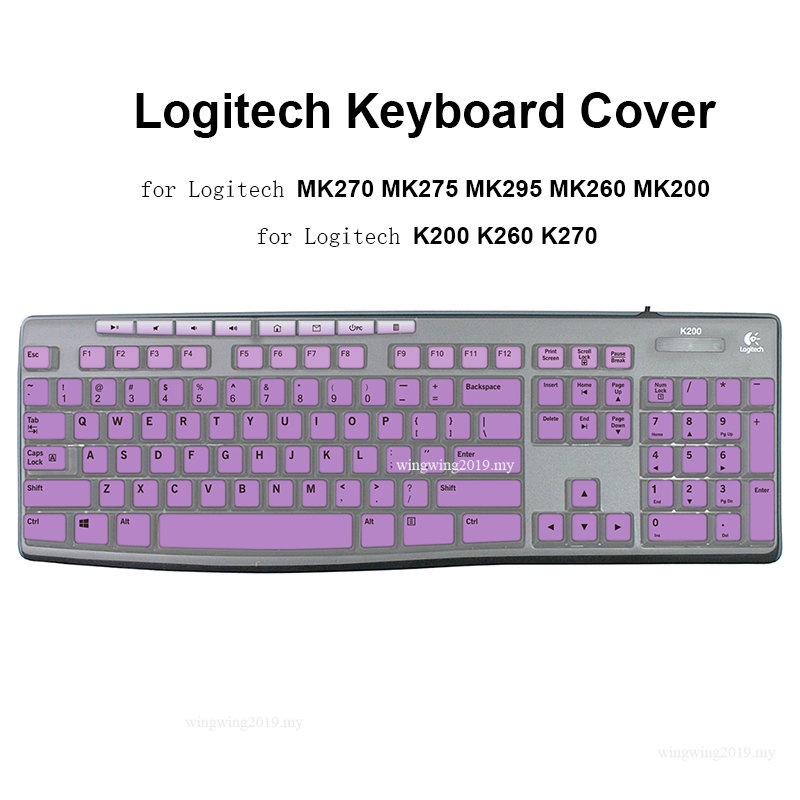 Skin Cover Keyboard Untuk Logitech MK200 MK270 MK260 MK295 MK275 MK260 Logitech K270 K200 K260 Pelindung Keyboard Layout As