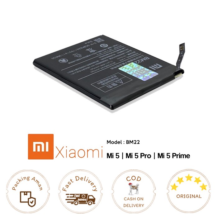 Baterai XIAOMI Mi 5 / Mi 5 Pro / Mi 5 Prime BM22 ORI99