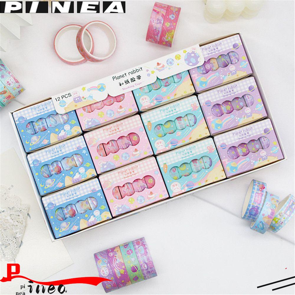 Pineapple 4Rolls /box Washi Tape Set Alat Tulis Sekolah Scrapbooking