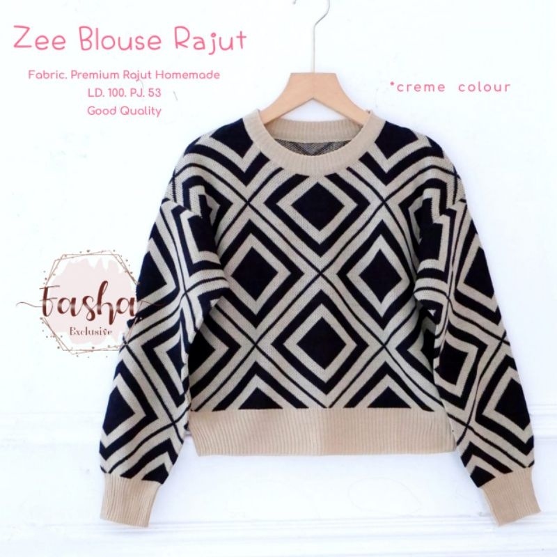 ZEE BLOUSE RAJUT ORI FAHSA | Premium Rajut handmade