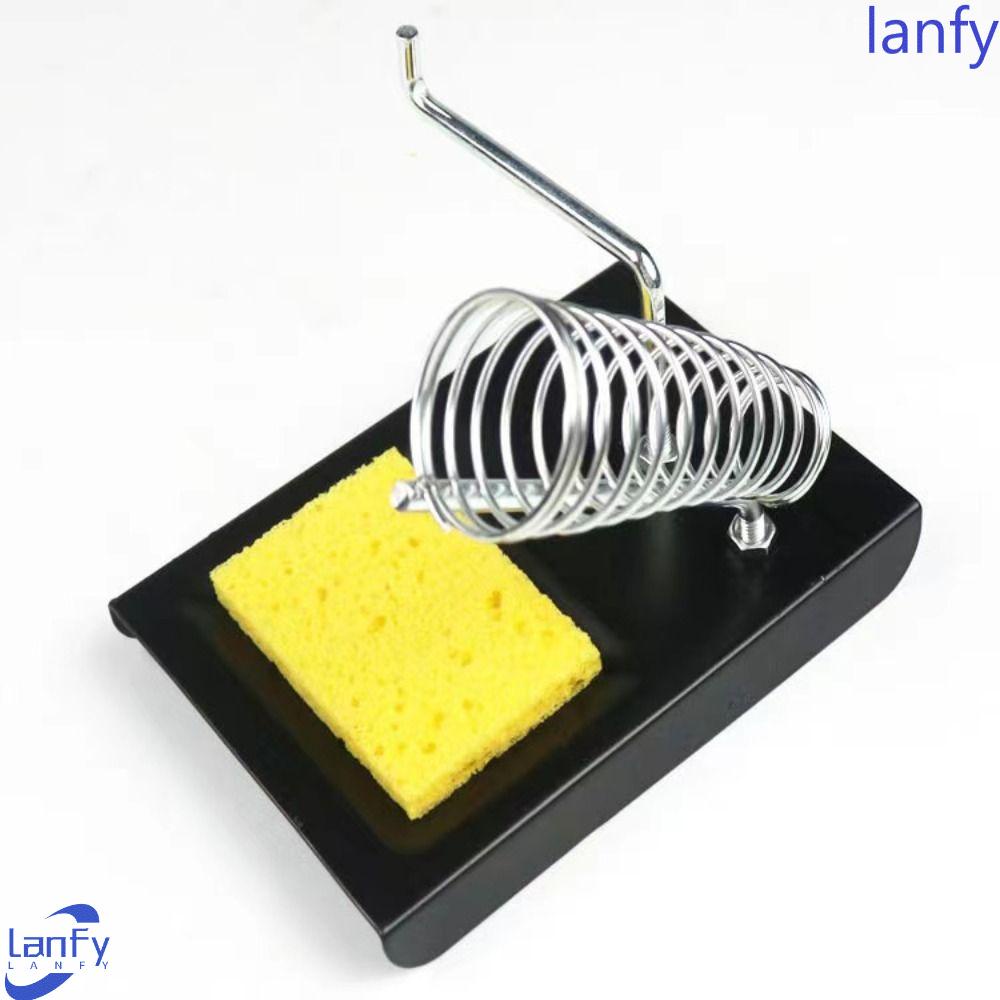 Lanfy Solder Iron Stand Welding Cleaning Sponge Bracket Penahan Suhu Tinggi Penyangga Dudukan Timah Solder