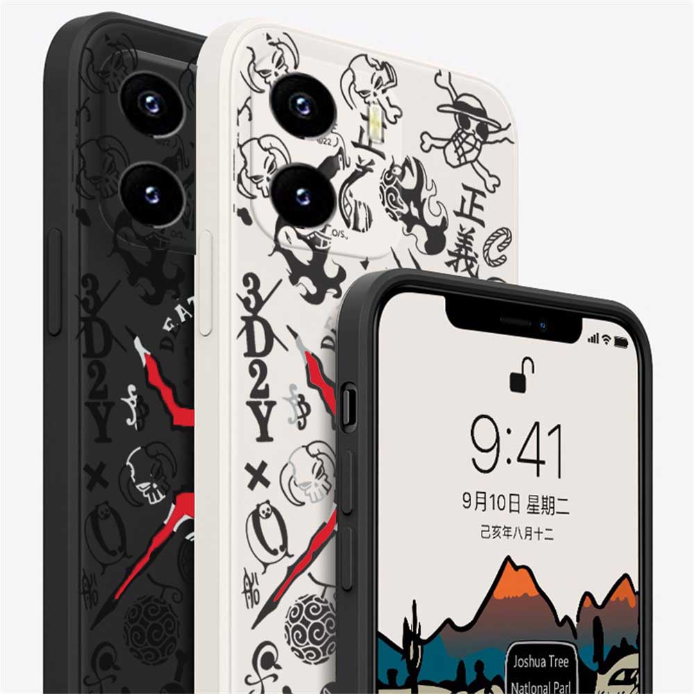 One Piece Case Realme C53 C55 C35 C21Y C25Y C11 Realme 10 C33 C31 C30 C21 C25 C15 C12 C3 C2 Realme 8i 8 Pro 5 5i 6i C17 Label Fashion Sarung Telepon Silikon Lembut