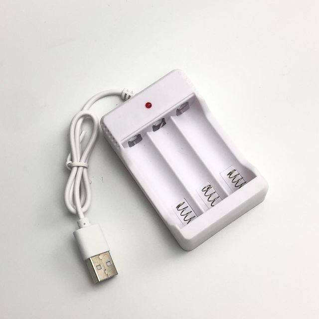 TGM - CHARGER BATRE AA / AAA 3 SLOT / ALAT CAS BATERAI A2 A3 CHARGER BATRE USB