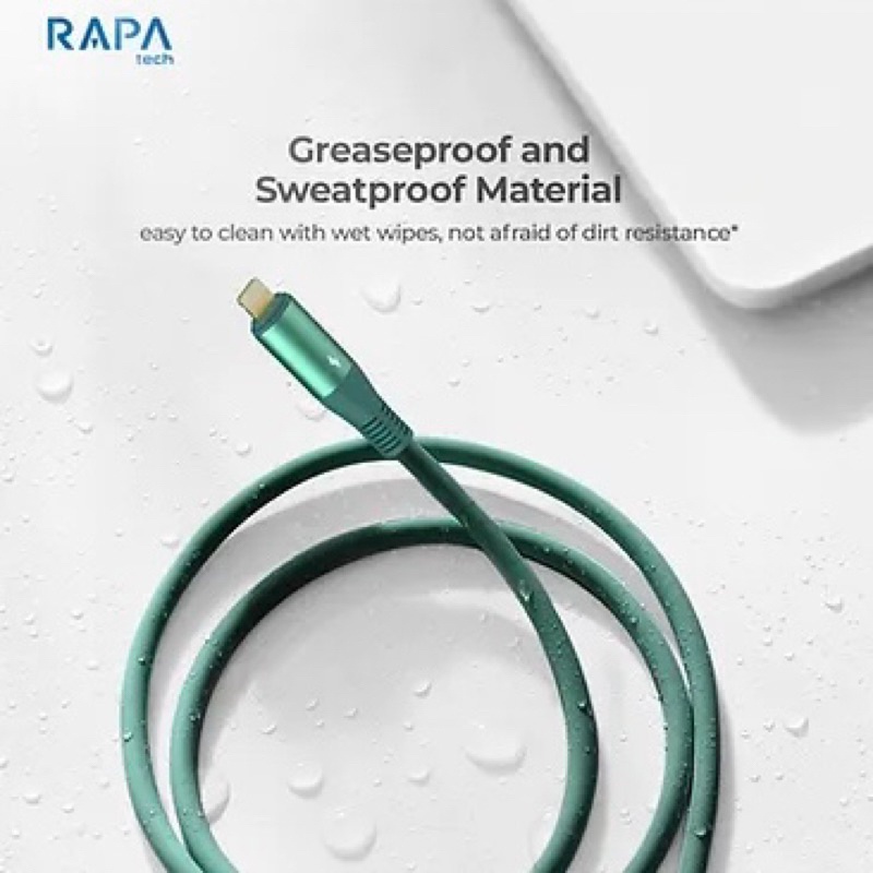 RAPAtech Kabel Data Usb Lightning Fast Charging Transmisi data up to 480 Mbps For iPhone X/Xs MAX/XR/11 12 13 14 Pro Max/6 6S/6+ 6S+/7/7/7+/8+/Line Pro original bergaransi