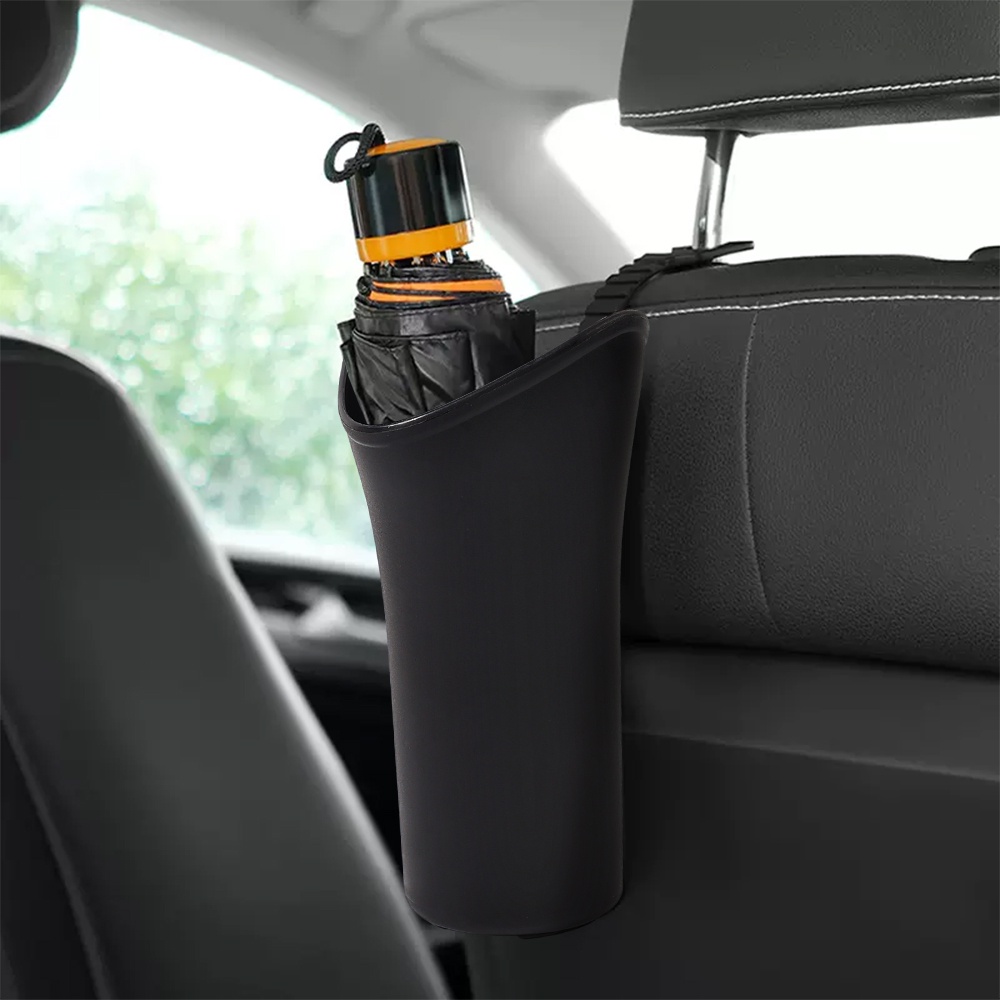 Tempat Payung Kursi Ember Penyimpanan Payung Belakang Mobil Dengan Pengaittempat Sampah Gantung Mobil Multifungsi Universal Car Waterproof Trash Can Creative Storage Organizer Tools