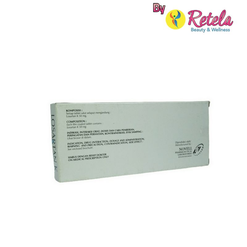 LOSARTAN K 50MG 1 STRIP 10 TABLET