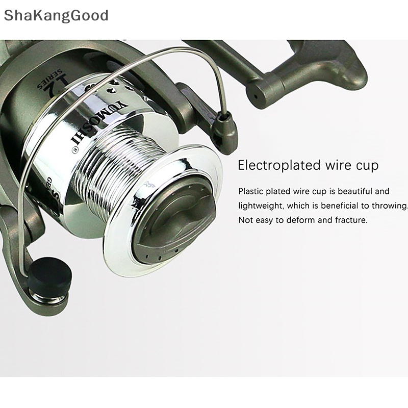 Skid Spinning Fishing Reel Gear Ratio 5.2:1 Dengan 6ball Bearing Gulungan Pancing Untuk Memancing Air Tawar SKK