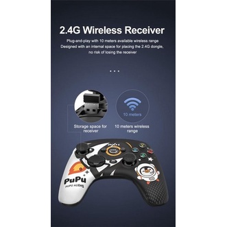 841 PXN P20 2.4G Wireless Game Controller PS3 Android iOS PC - PuPu Aliens