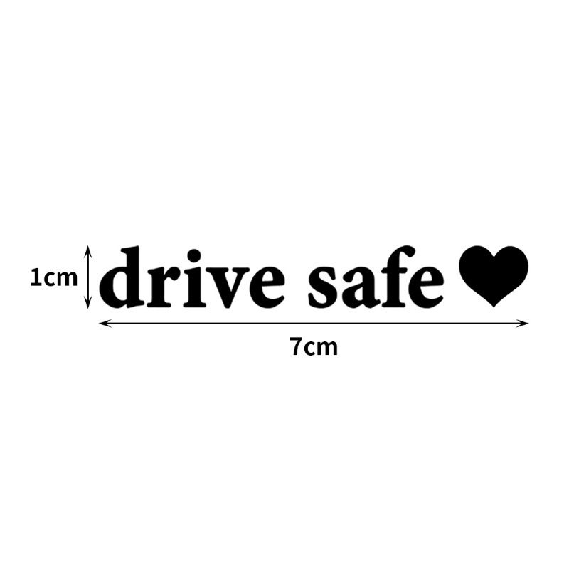 1pc Drive Safe Tips Stiker Mobil Spion Dekorasi Tahan Air Vinyl Stiker Decals Pribadi Sederhana Auto Interior Aksesoris